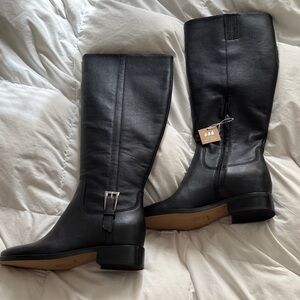 Dolce Vita Aggie Riding Boot Black waterproof